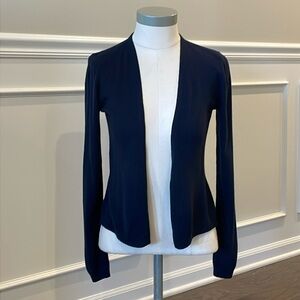 LOFT Navy Open Cardigan - Size XS